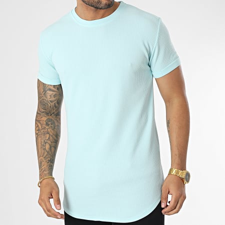 Frilivin - Camiseta oversize azul claro