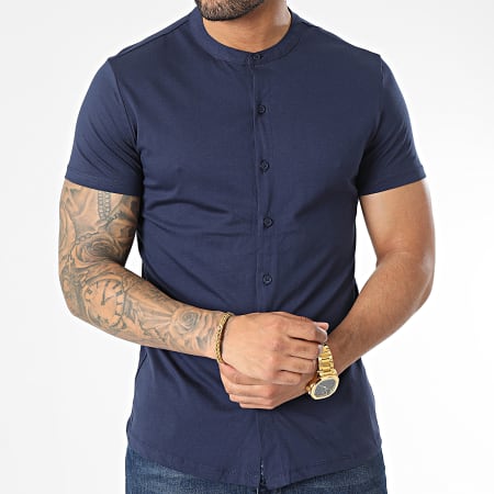 Frilivin - Chemise Manches Courtes Bleu Marine