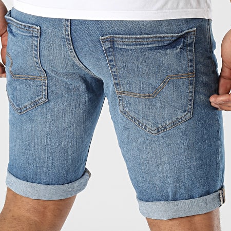 Indicode Jeans - Kaden Holes Pantaloncini di jeans in denim blu