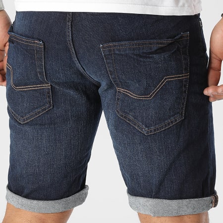 Indicode Jeans - Pantaloncini di jeans Kaden Holes Raw Blue