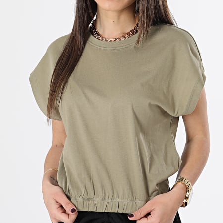 Only - Tee donna May Khaki Verde