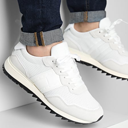 Tommy Jeans - Zapatillas Runner Mix Material 1167 Blanco