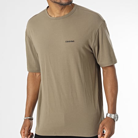 Calvin Klein - Tee Shirt NM2298E Vert Kaki