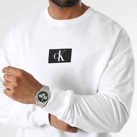Calvin Klein - Felpa girocollo NM2415E Bianco