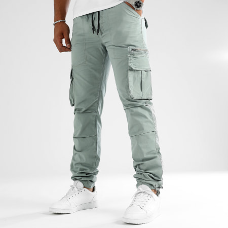 LBO - 0371 Pantaloni cargo blu e grigio