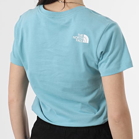 The North Face - Camiseta estándar de mujer Azul claro