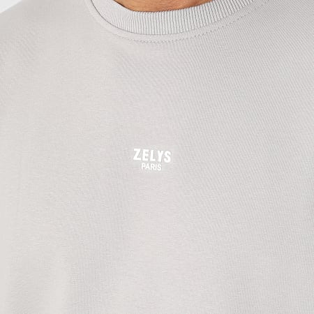 Zelys Paris - Camiseta Gris Topo Vino
