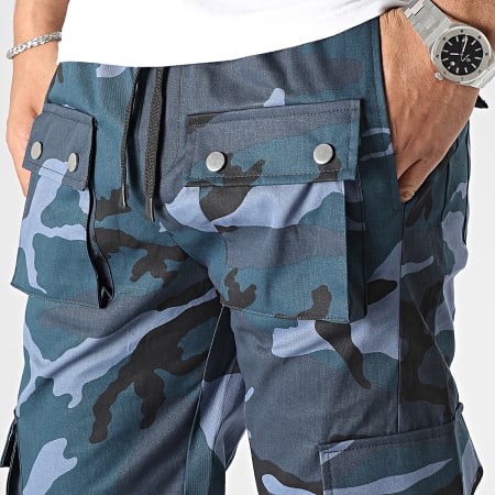 Classic Series - Pantalon Cargo Camouflage Bleu Marine