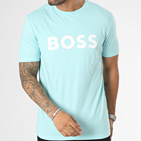 BOSS - Thinking 1 Tee Shirt 50481923 Blu chiaro