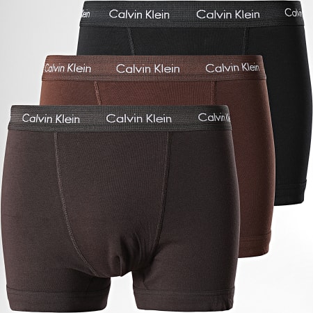 Calvin Klein - Set De 3 Boxers U2662G Negro Marrón