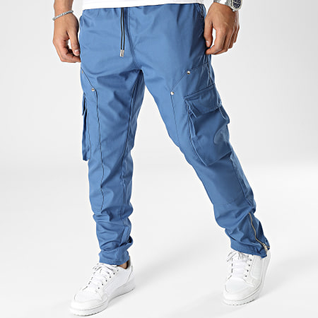 Ikao - Pantalon Cargo Bleu Roi
