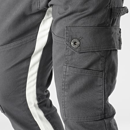 Ikao - Pantaloni cargo flare grigio antracite