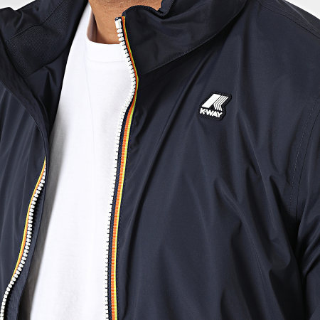 K-Way - Amaury Giacca con zip in jersey di nylon elasticizzato K2121PW Blu navy