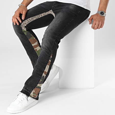 KZR - Pantaloncini di jeans neri