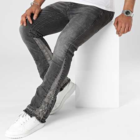 KZR - Jeans flare grigio antracite