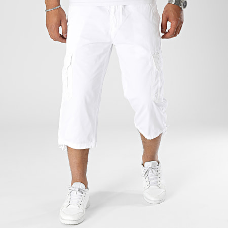 KZR - Pantaloncini Cargo bianchi