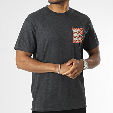 Quiksilver - Tee Shirt EQYZT07205 Gris Anthracite Chiné