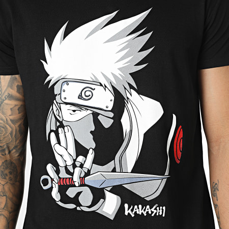 Naruto - Tee Shirt Kakashi MENARUTTS025 Noir