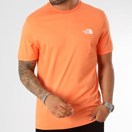 The North Face - Camiseta naranja Simple Dome A2TX5