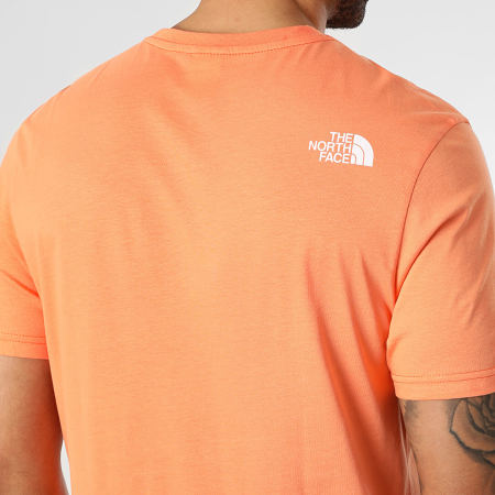 The North Face - Camiseta naranja Simple Dome A2TX5