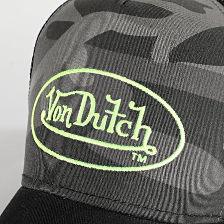 Von Dutch - Casquette Trucker Cas 2 Noir Camouflage