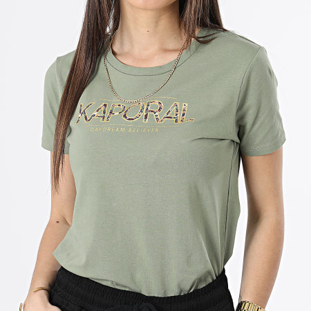 Kaporal - Maglietta da donna Jall Khaki Verde Oro