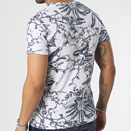 T-shirt Sublime Femme - Blanc Et Bleu Jeans - Manches Courtes - Taille 36/38 (12-14 Ans)