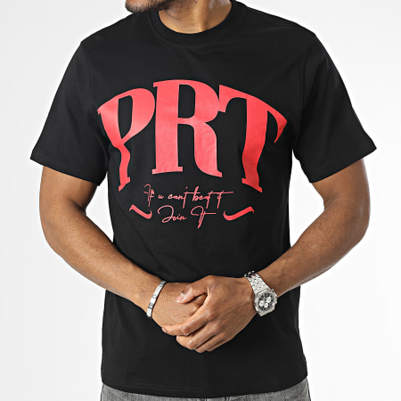 PRT - Camiseta Bay Negro Rojo