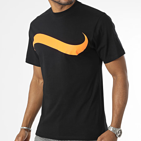 PRT - Camiseta Estadio Negro Naranja Fluo