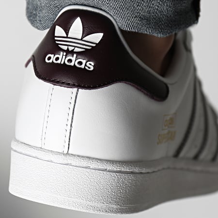 Adidas Originals - Sneakers Superstar GY2558 Cloud White Maroon