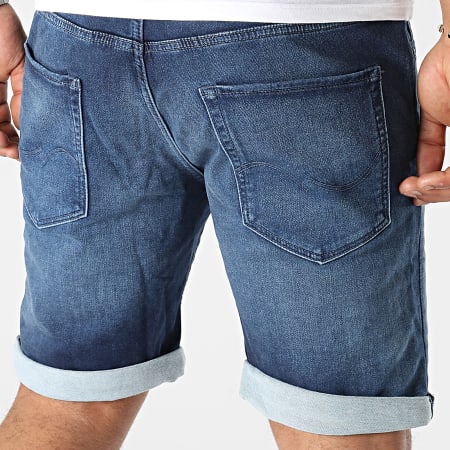 Jack And Jones - Pantaloncini di jeans blu Rick Icon