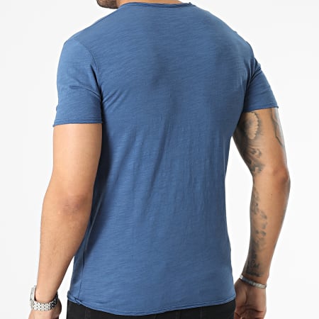 MTX - Maglietta blu reale con scollo a V