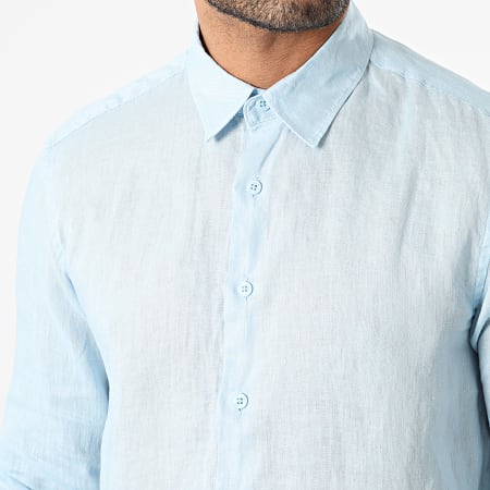 MTX - Camicia a maniche lunghe azzurra