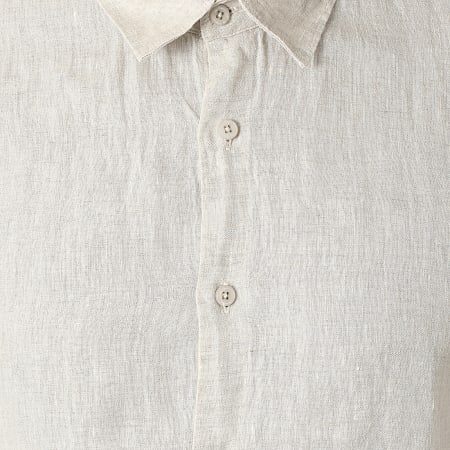 MTX - Camicia a maniche lunghe beige in chiné