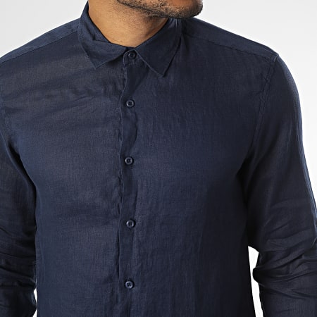 MTX - Camicia a maniche lunghe blu navy