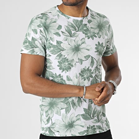 MTX - Tee Shirt 923065 Blanc Vert Floral