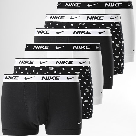 Nike - Lot De 6 Boxers Everyday Cotton Stretch KE1008 Noir Blanc