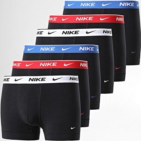 Nike - Lot De 6 Boxers Everyday Cotton Stretch KE1008 Noir