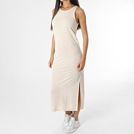 Only - Vestido Faustina Beige Mujer