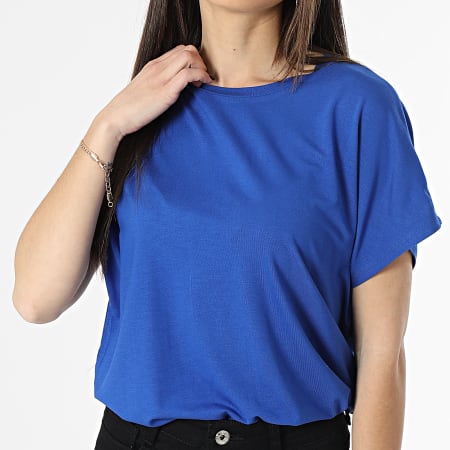 Only - Tee Shirt Femme Nelly Bleu Roi