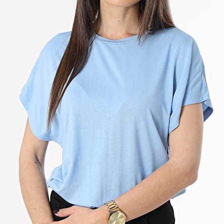 Only - Camiseta Mujer Nelly Azul Claro
