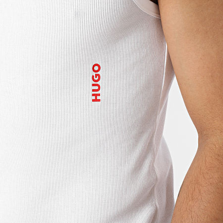 HUGO - Lote de 2 camisetas sin mangas 50469790 Blanco Rojo