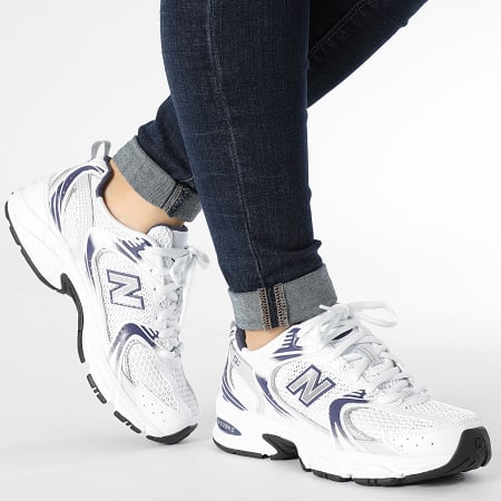 New Balance - Scarpe da ginnastica da donna 530 MR530BA Bianco Blu Navy