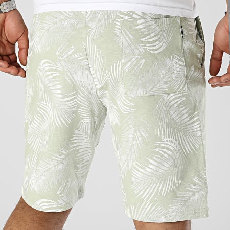 Only And Sons - Short Jogging Perry Life Vert Kaki Clair Floral