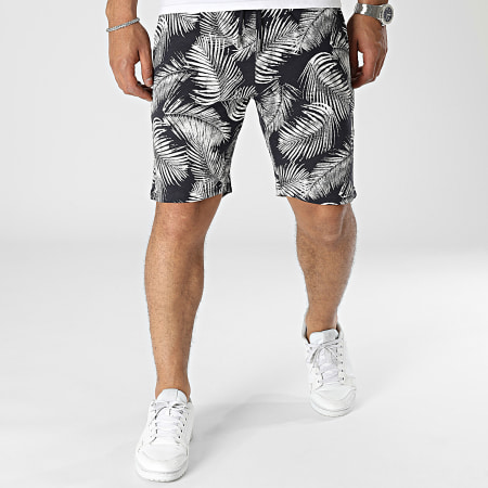 Only And Sons - Perry Life Pantalón Corto Floral Azul Marino