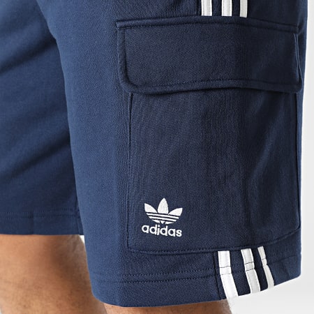 Adidas Originals - Pantalones cortos de jogging con rayas IA6333 Azul marino