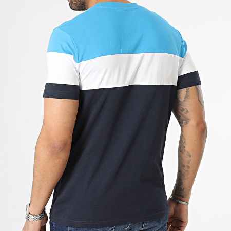 OM - Color Block Camiseta Light Blue Navy