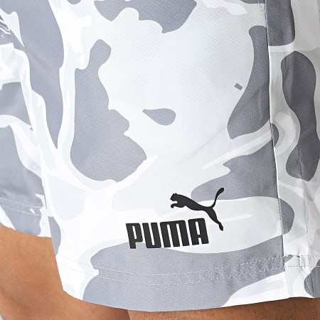 Puma - Short De Bain Summer Splash Gris Camo