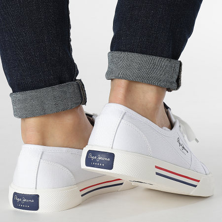 Pepe Jeans - Sneakers Brady Basic Donna PLS31287 Bianco