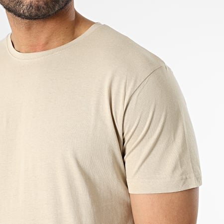 Urban Classics - Lot De 2 Tee Shirts Oversize PP005S Beige Vert Kaki